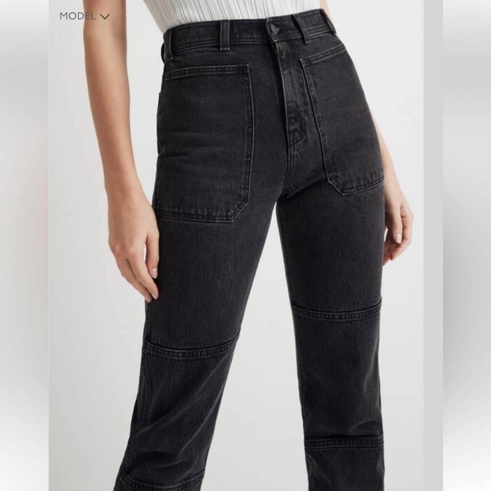 Madewell 90s Straight Utility Jean in Black